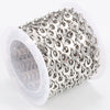 Stainless Steel Rugby Oval Chain Necklace Bracelet With Electrolytic Brightening