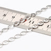 Stainless Steel Rugby Oval Chain Necklace Bracelet With Electrolytic Brightening