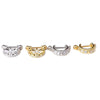 Stainless Steel Screw Earrings Microembedded Zircon Ushaped Women's Jewelry