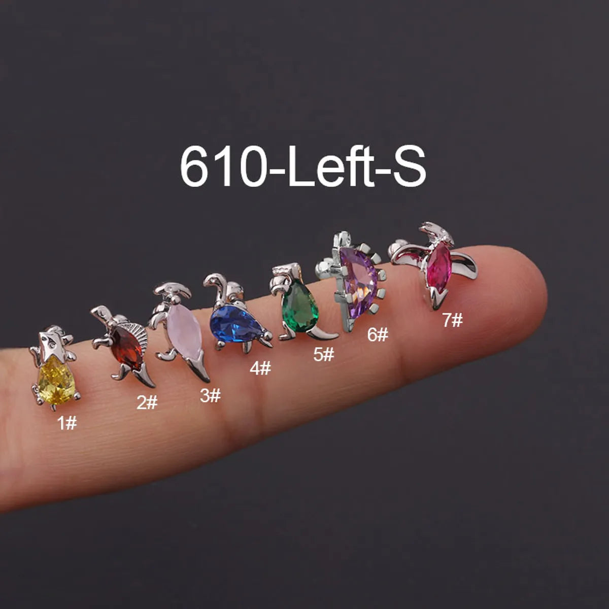 Ear Cartilage Rings & Studs Fashion Animal 316 Stainless Steel  Copper Plating