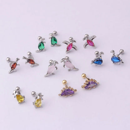 Ear Cartilage Rings & Studs Fashion Animal 316 Stainless Steel  Copper Plating