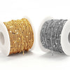 Stainless Steel Sequin Oshaped Electroplated Diy Handmade Jewelry Accessories Necklace Bracelet