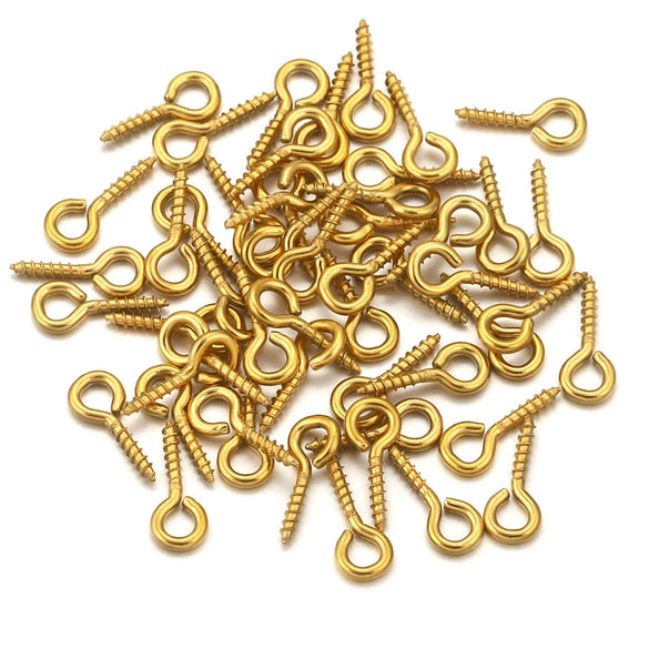 Stainless Steel Sheep Eye Nails And Screws Electroplated Diy Handmade Jewelry Accessories For Necklace Key Chain Connection