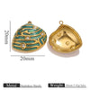 Stainless Steel Shell Pendant Electroplated Diy Jewelry Necklace Bracelet Accessories
