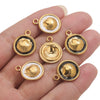 Stainless Steel Shell Round Pendant Jewelry Accessories For Women With Electroplating