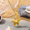 Stainless Steel Shell Starfish Beach Wind Clavicle Chain Jewelry With Electroplating Treatment