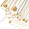 Stainless Steel Shell Starfish Ochain Necklace Electroplated For Women Natural Style