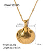 Stainless Steel Shell Starfish Ochain Necklace Electroplated For Women Natural Style