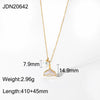 Stainless Steel Shell Starfish Ochain Necklace Electroplated For Women Natural Style