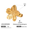 Stainless Steel Shellshaped Hairpin Electroplated Women's Headdress