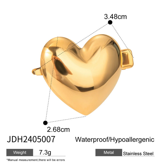 Stainless Steel Shellshaped Hairpin Electroplated Women's Headdress