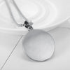 Stainless Steel Shield Pendant Necklace With Dripping Glue Finish And Distinctive Personality Style Jewelry