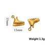Stainless Steel Shoes Pendant Jewelry Accessories With Ocean Life Pattern And Electroplating Treatment