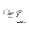 Stainless Steel Shoes Pendant Jewelry Accessories With Ocean Life Pattern And Electroplating Treatment