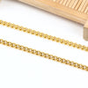 Stainless Steel Side Chain Jewelry Chain Vacuum Gold Electroplated Fashion Geometric Diy Necklace Bracelet Matching Chain
