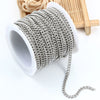 Stainless Steel Side Chain Jewelry Chain Vacuum Gold Electroplated Fashion Geometric Diy Necklace Bracelet Matching Chain
