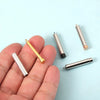 Stainless Steel Simple Cylindrical Matryoshka Doll Jewelry Accessories Handmade Diy Necklace Pendant Electroplated