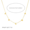 Stainless Steel Simple English Letters Goldplated Ochain Necklace