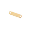 Stainless Steel Simple Geometric Double Hole Long Connecting Piece Engravable Pendant Necklace Jewelry Accessories
