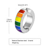 Stainless Steel Simple Geometric Nonpiercing Colorful Earrings