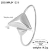 316L Stainless Steel Simple Geometric Triangle Opening Accessories Bracelet With 18K Gold Plating Color Preservation