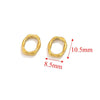 Stainless Steel Simple Irregular Round Electroplated Chain Accessories