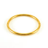 316L Stainless Steel Simple Niche Design Electroplating Round Plain Ring And Bracelet Hand Jewelry