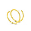 Stainless Steel Simple Spiral Perforated Nose Ring And Lip Ring Electroplated Jewelry