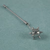 Stainless Steel Simple Style Barbell Stud And Chain Pendant Earrings With Electroplating