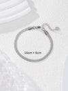 Stainless Steel Simple Style Classic Style Solid Color Bracelets