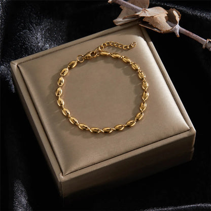 Stainless Steel Simple Style Classic Style Solid Color Plating Bracelets