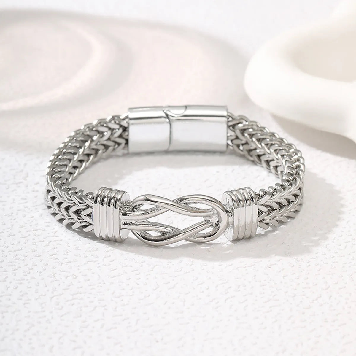 Stainless Steel Simple Style Geometric Plating Bracelets