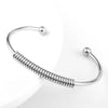 Stainless Steel Simple Style Solid Color Plating Bangle