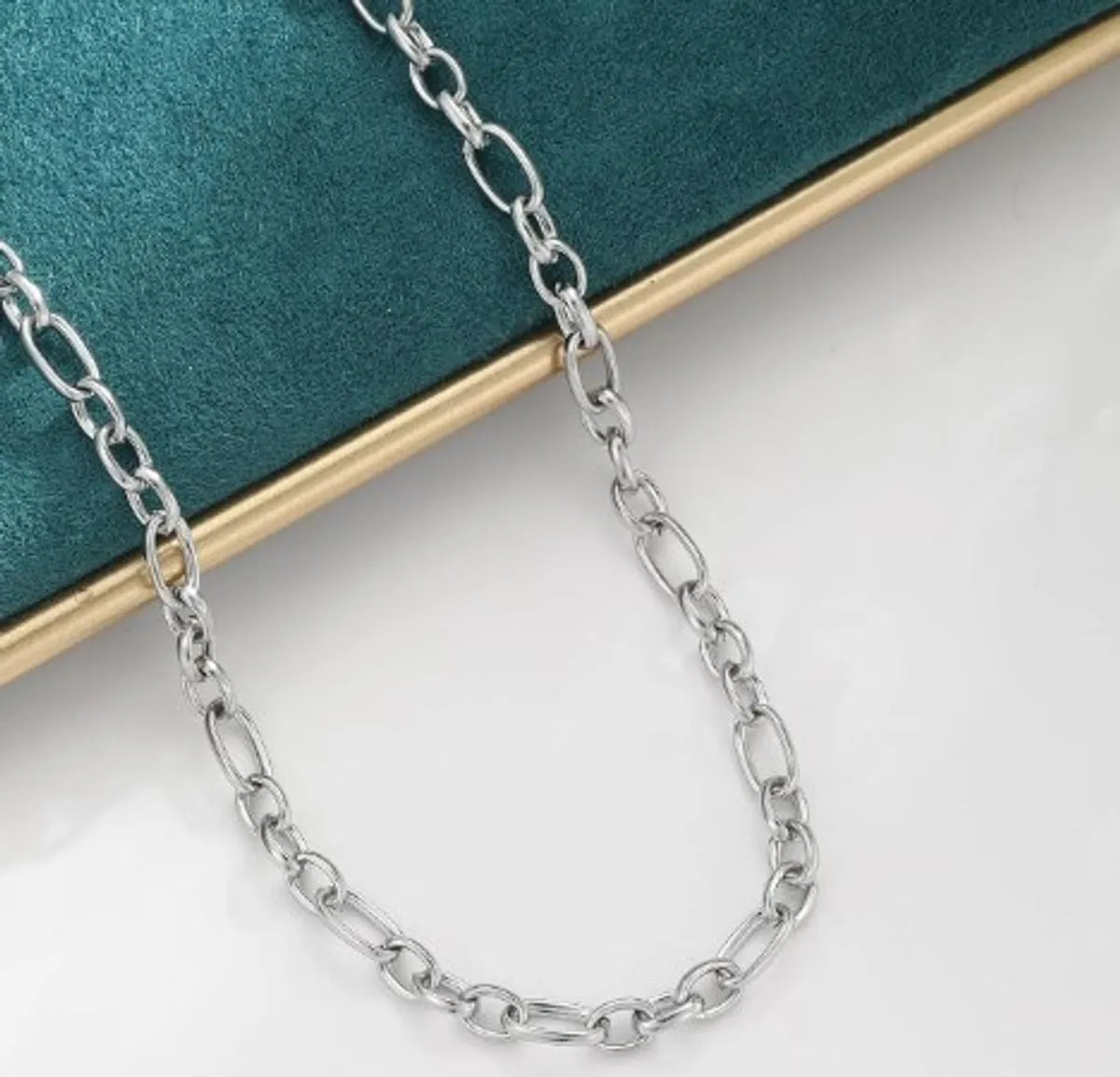 Stainless Steel Simple Style Solid Color Plating Necklace