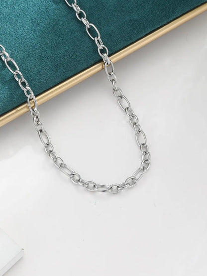 Stainless Steel Simple Style Solid Color Plating Necklace