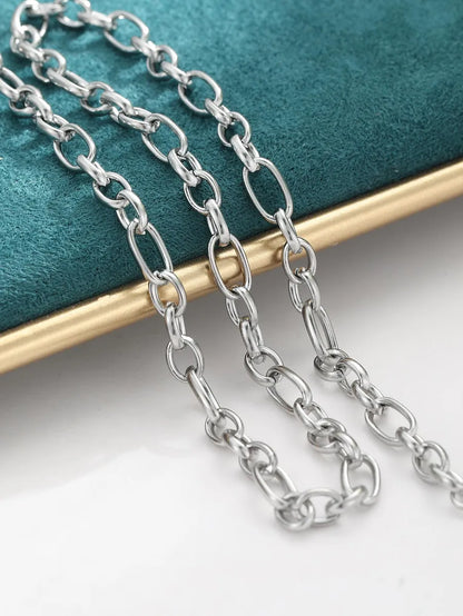 Stainless Steel Simple Style Solid Color Plating Necklace