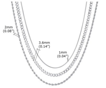 Stainless Steel Simple Style Solid Color Plating Three Layer Necklace