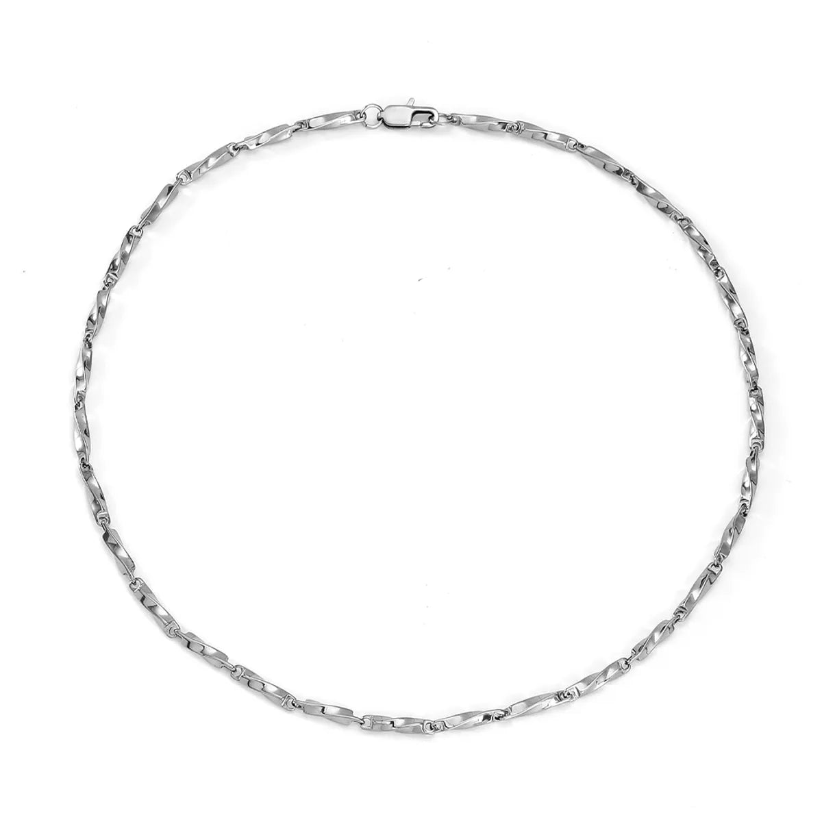 Stainless Steel Simple Style Solid Color Polishing Bracelets Necklace