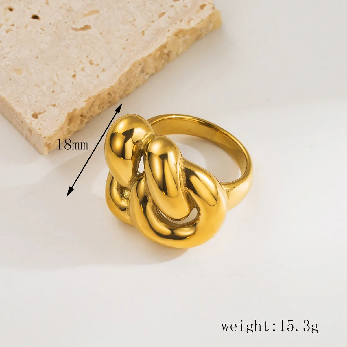 Stainless Steel Simple Style Streetwear Solid Color Plating Rings