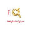 Stainless Steel Slingshot Buckle Jewelry Accessories Electroplated Glossy Geometric Diy Handmade Bracelet Necklace Connecting Buckle Spring Buckle