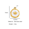 Stainless Steel Small Animal Bee Jewelry Accessories Dripping Oil Bracelet Necklace Earrings Pendant