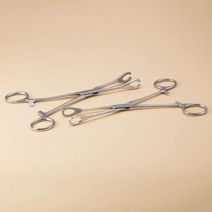 Stainless Steel Small Circular Curved Triangular Closed Body Puncture Forceps