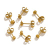 Stainless Steel Small Cute Hanging Earrings Diy Handmade Accessories Vacuum Electroplated