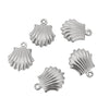 Stainless Steel Small Fish And Shell Pendant Accessories With Electroplating Natural Style