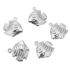 Stainless Steel Small Fish And Shell Pendant Accessories With Electroplating Natural Style