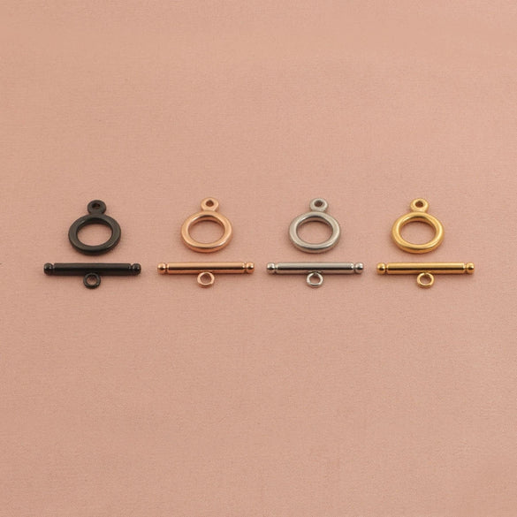 Stainless Steel Smooth Round Ot Buckle Handmade Diy Jewelry Accessories With Color Retaining And Electroplating Finish For Bracelet And Necklace Connection