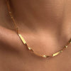 Stainless Steel Snake Bone Chain Geometric Minimalist Electroplating Design