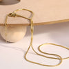 Stainless Steel Snake Bone Chain Geometric Style High Color Retention