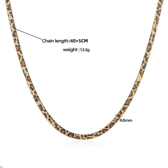 Stainless Steel Snake Bone Chain Jewelry With Snake Pattern And Electroplating For Women