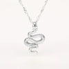 Stainless Steel Snake Cobra Pendant Unisex Necklace With Snake Bone Chain And Animal Zodiac Design Electroplated